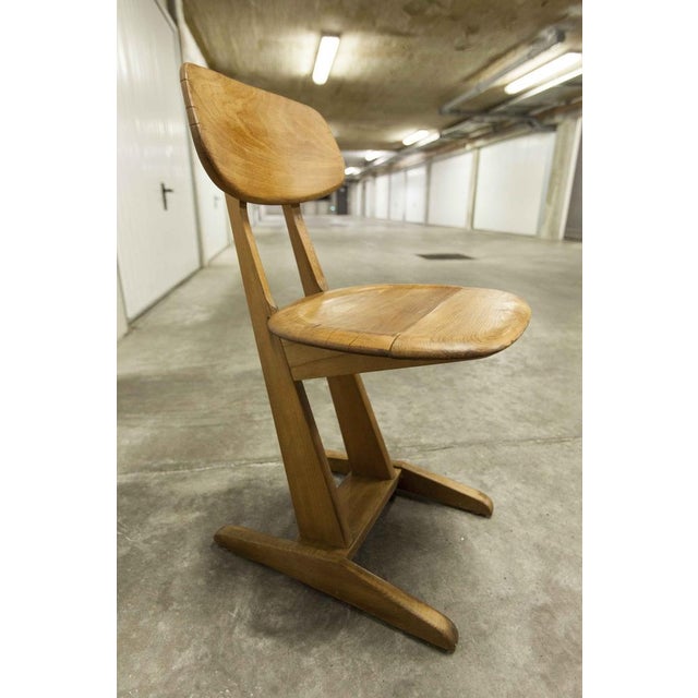Tan School Chair from Hohenloher Schulmöbel Turngerätefabrik, 1890s For Sale - Image 8 of 16