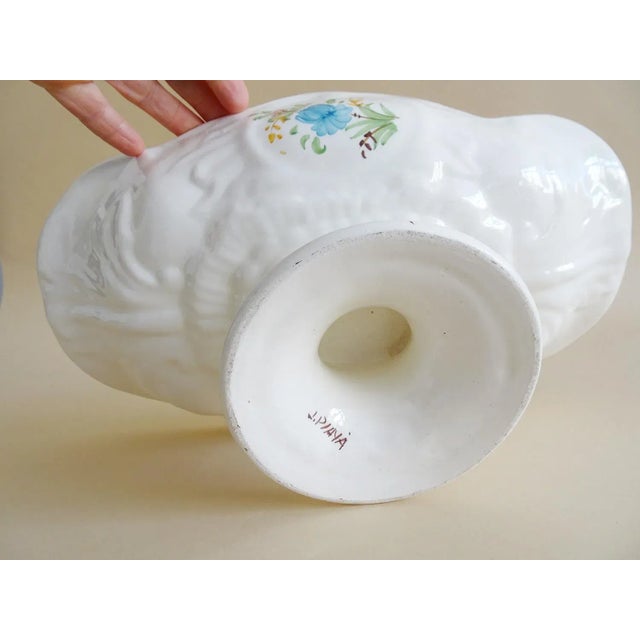 Cream Spanish Ceramic Bowl by J. Playa, 1940s For Sale - Image 8 of 11