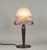 Art Deco Muller Freres French Art Deco Mushroom Table Lamp 1920s - Purple Pink Glass & Iron For Sale - Image 3 of 6