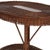 Wood Antique Heywood & Wakefield Arts & Crafts Wicker & Oak Table Signed C1920 For Sale - Image 7 of 16