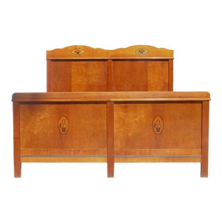 English Arts & Crafts Bed For Sale