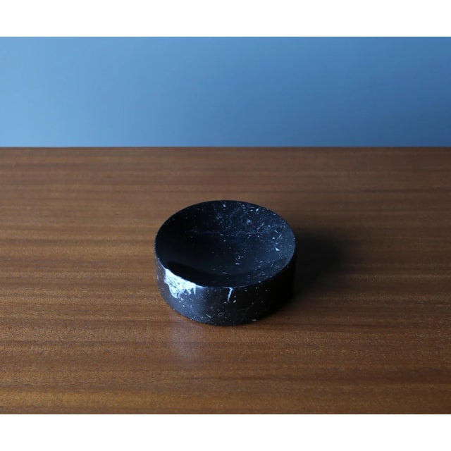 Stone Peter Pepper Products Black Marble Bowl, California, C.1975 For Sale - Image 7 of 10