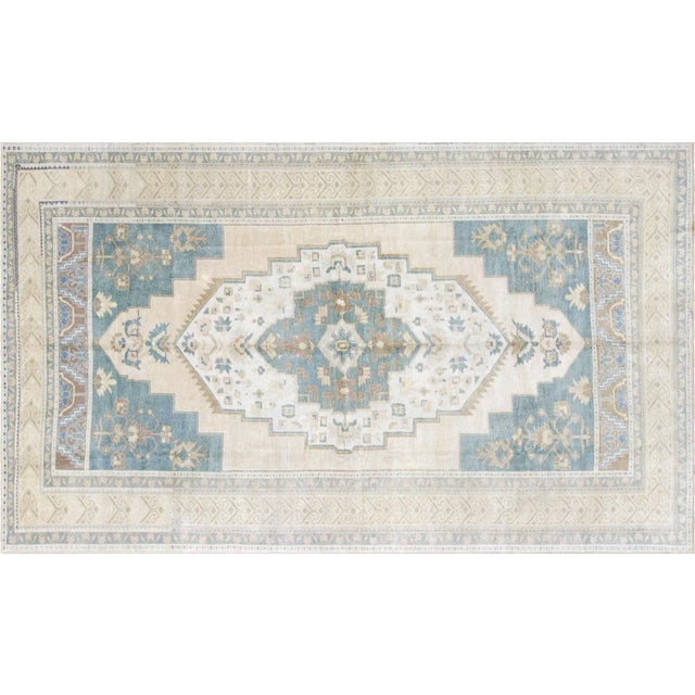 Textile 1960s Turkish Oushak Rug For Sale - Image 7 of 7