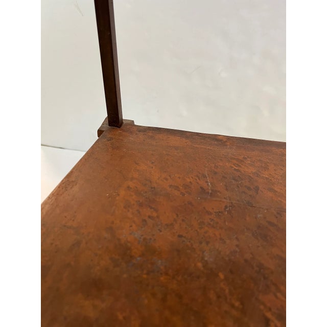 Metal Vintage Industrial Iron Table For Sale - Image 7 of 13