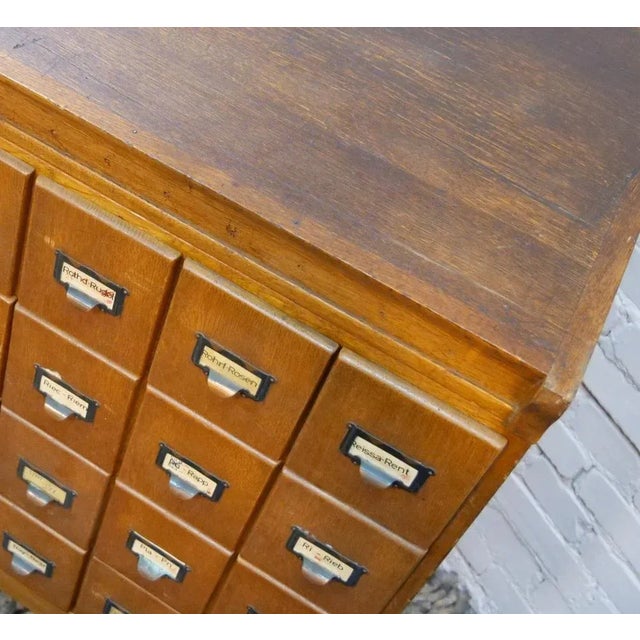 Oak Cabinet with 40 Drawers, Germany, 1930s or 1940s For Sale - Image 12 of 18