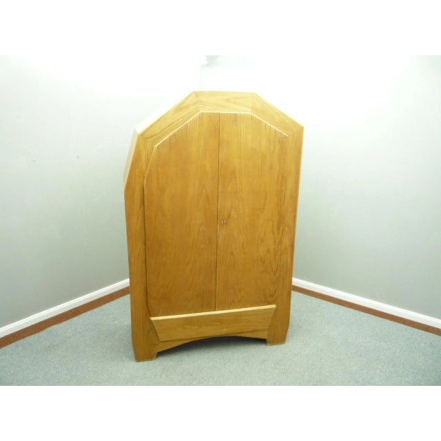 Contemporary Handcrafted Anthroposophical Wardrobe attributed to Ernst Aisenpreis, 1930s For Sale - Image 3 of 12