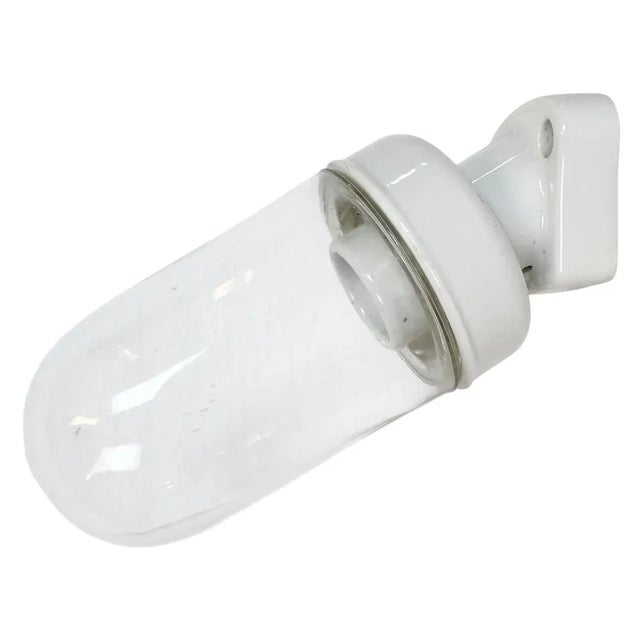 Vintage White Porcelain Wall Light, 1960s For Sale - Image 13 of 13