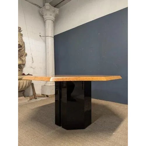 Elm Burl Coffee Table by Jean-Claude Mahey, in Very Good conditions.