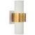 Chalmette Medium Layered Sconce in Plaster White and Gild Designer: Julie Neill Finish: Plaster White and Gild Height: 14"...