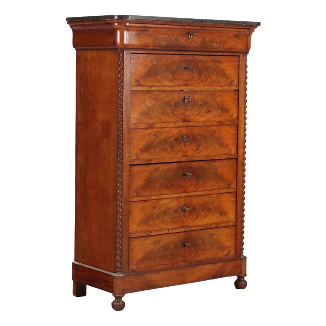 Charles X Chest in Mahogany For Sale