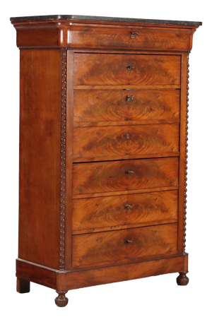 Charles X Chest in Mahogany