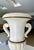 Single Italian Tall Alabaster and Brass Urn Handles Table Lamp For Sale - Image 12 of 18