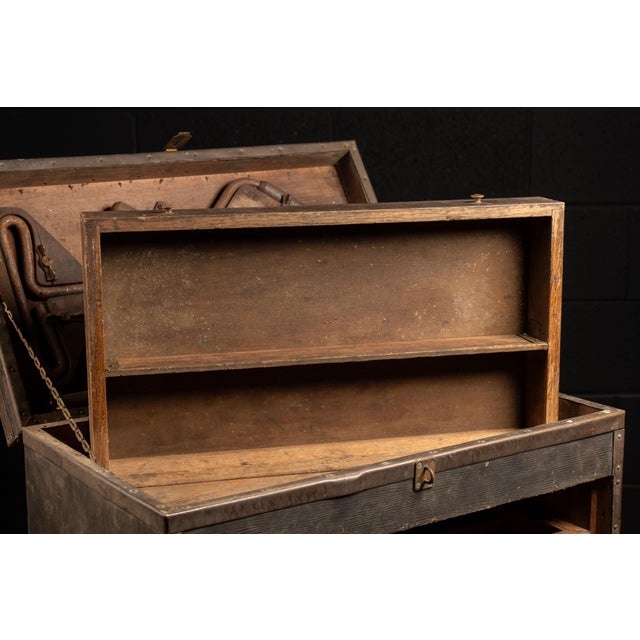 Early 20th Century Tool Chest With Tools For Sale - Image 10 of 13