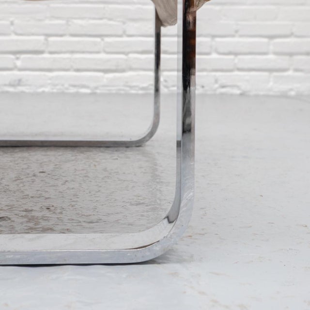 Queening Chair with Ottoman by Giovanni Offredi for Saporiti, 1970s, Set of 2 For Sale - Image 13 of 18