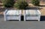 Lloyd Loom White Wicker Ottomans With Green Plaid Cushions—A Pair For Sale - Image 12 of 18