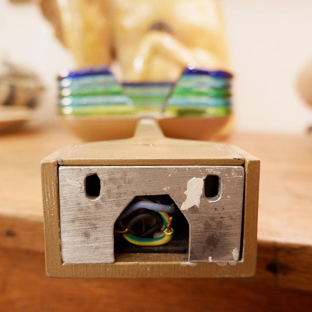 Metal Murano Glass Wall Lamps, 1980s, Set of 3 For Sale - Image 7 of 12