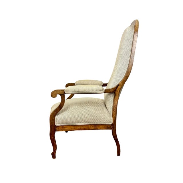 French Voltaire Armchair, 1940s For Sale - Image 9 of 11