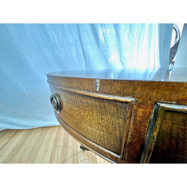 Neoclassical Late 20th Century Attributed Kittinger Drum Table For Sale - Image 3 of 5