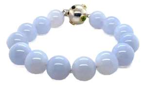 Tiffany & Co. Etoile Color Gems 18k Gold & Sterling Chalcedony Beaded Bracelet