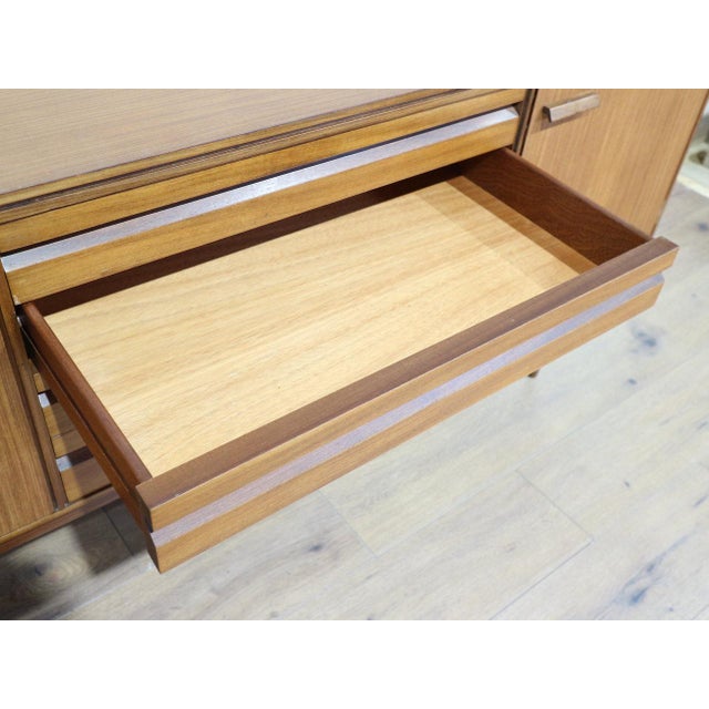 Mid Century Modern Vintage Teak Credenza Sideboard in the Style of Austinsuite Danish Style For Sale - Image 10 of 15