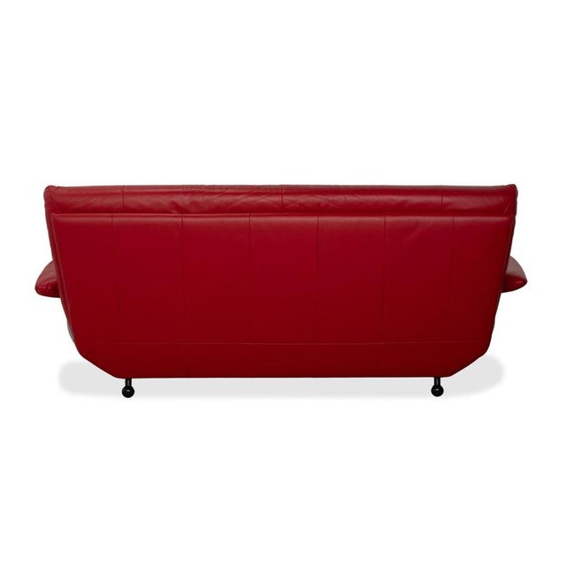 BMP 418 Two-Seater Sofa in Red Leather from Rolf Benz For Sale - Image 12 of 14