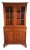 Willett Wildwood Cherry Stepback Cupboard Bookcase China Hutch Cabinet 70" For Sale
