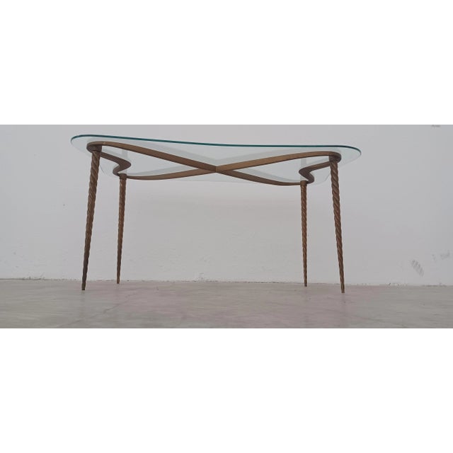 1960s Brass and Glass Coffee Table by Carlo Enrico Rava, 1960 For Sale - Image 5 of 9