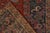 Hand-Knotted Antique Persian Heriz Rug, Rust-Red, White, Blue Medallion Pattern For Sale - Image 9 of 9