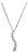 0.50ctw Graduated Diamond Journey Pendant Necklace 14k White Gold 18" Box Chain For Sale