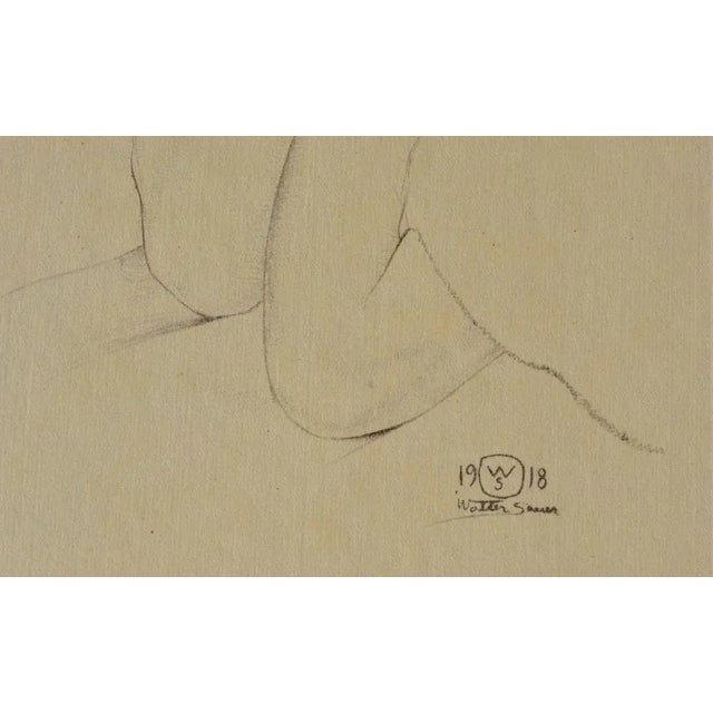 Modern Walter Sauer, Woman with Closed Eyes, Signed Engraving For Sale - Image 3 of 7