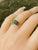 Ladies 14K Gold Emerald and Diamond Ring For Sale - Image 10 of 10