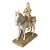 Hand Painted Porcelain Figure of Joan of Arc Riding a Horse For Sale