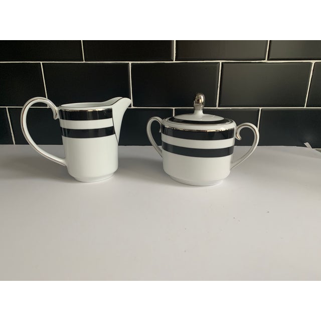 Ralph Lauren Spectator Black Creamer & Sugar Set - 2 Piece Set For Sale - Image 9 of 9