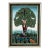 Vintage Modernist Painting of a Tree With Birds and Fruit by Ruth Schindler For Sale