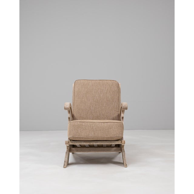20th Century French Oak Armchair With Upholstered Seat And Back For Sale - Image 16 of 18