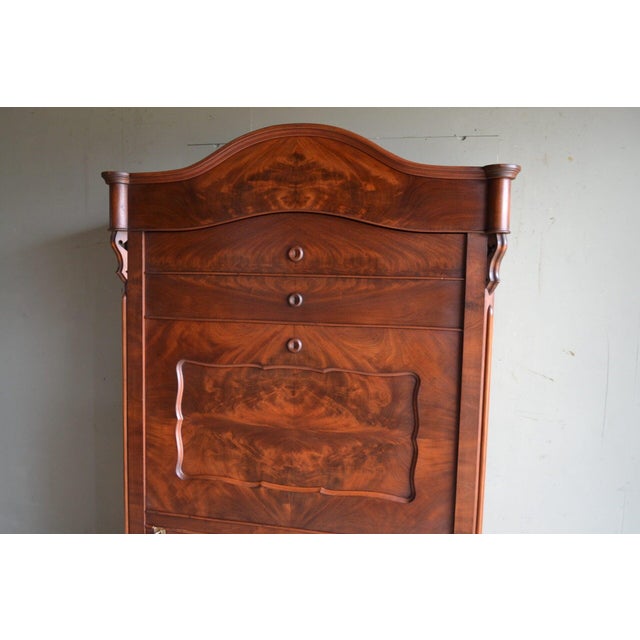 Mahogany One-Door Secretary Cabinet For Sale - Image 3 of 9