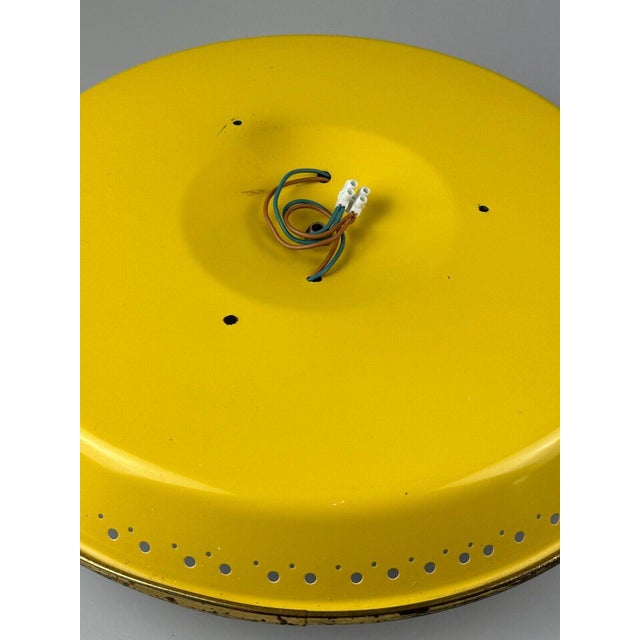 Yellow Vintage Ceiling Lamp by Ernest Igl for Hillebrand Design, 1950s For Sale - Image 8 of 18