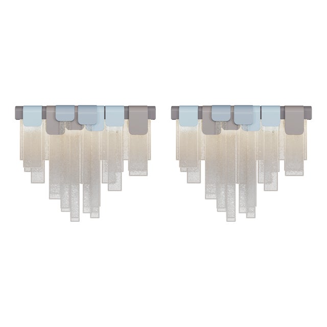 Frostlight Wall Lamps by Porus Studio, Set of 2 For Sale