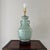 Wood Vintage Asian Celadon Porcelain Table Lamp For Sale - Image 7 of 11