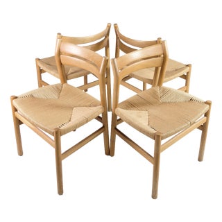 BM1 Dining Chairs by Børge Mogensen for C.M. Madsen, Denmark, 1960s, Set of 4 For Sale