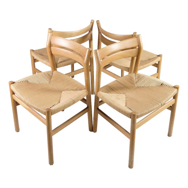 BM1 Dining Chairs by Børge Mogensen for C.M. Madsen, Denmark, 1960s, Set of 4 For Sale