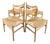 BM1 Dining Chairs by Børge Mogensen for C.M. Madsen, Denmark, 1960s, Set of 4 For Sale