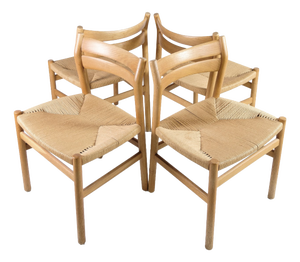 BM1 Dining Chairs by Børge Mogensen for C.M. Madsen, Denmark, 1960s, Set of 4