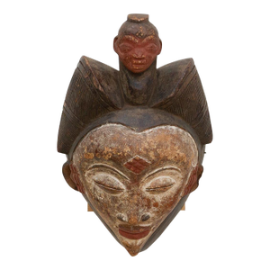 Igbo Headress Mask With Figure