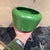 Modern Ceramic Planter or Pot in a Vibrant Green For Sale - Image 9 of 9