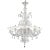 Venetian White “Ca’ Rezzonico” Murano Glass Chandelier With Transparent Little Drops. For Sale