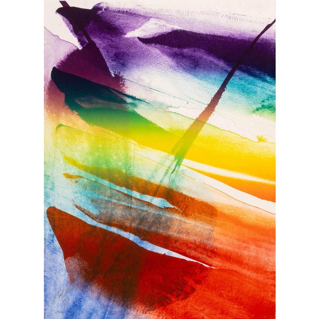 Paul Jenkins (American, 1923-2012), "Phenomena Franklin's Kite", Lithograph in Colors, 1973, from "An American Portrait...