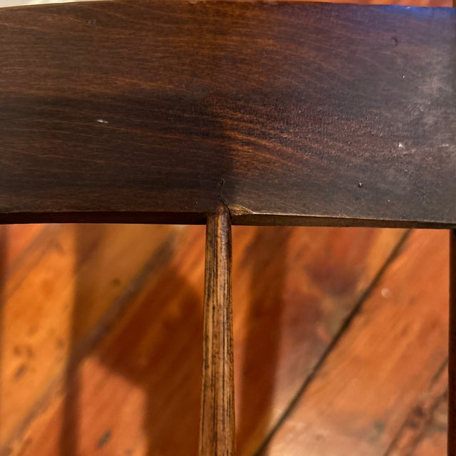 Antique Wooden Spindle Side Chairs - A Pair For Sale - Image 9 of 12