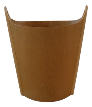 Mid-Century Ps Heggen Norwegian Teak Trashcan 1960s Wastebasket