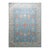 9x12 Blue Hand-Knotted Wool Octagonal Medallions Tribal Modern Carpet Rug For Sale